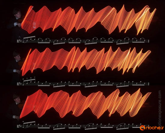 هنرمندی که موسیقی را نقاشی می‌کند