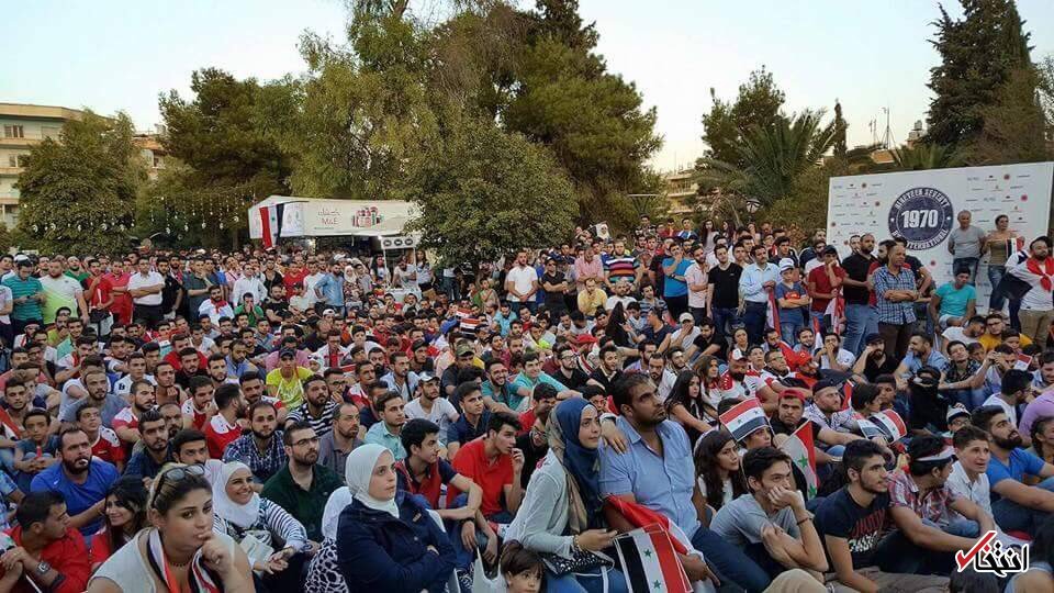 تصاویر : جشن مردم سوریه در خیابان‌ها بعد از تساوی مقابل ایران