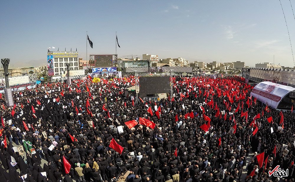 تصاویر : مراسم تشییع پیکر شهید محسن حججی در میدان امام حسین(ع)